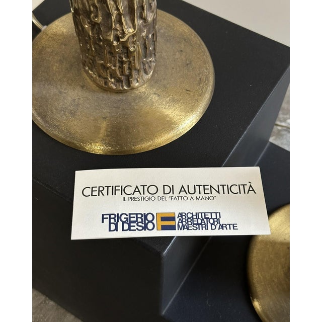 Vintage Aurora Table Lamps by Luciano Frigerio, 1970s, Set of 2 For Sale - Image 9 of 10