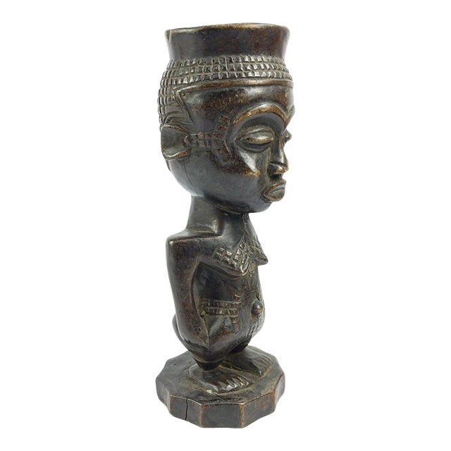 Early 20th Century Kuba Figural Cup For Sale