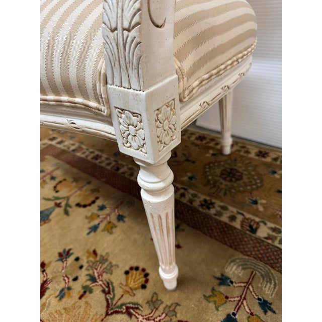 Ethan Allen French Louis XVI Style Armchairs, Pair For Sale - Image 11 of 12
