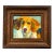 Late 20th Century Dog Painting Beagle Portrait Thick Acrylic on Canvas Signed Home Gift Decor For Sale