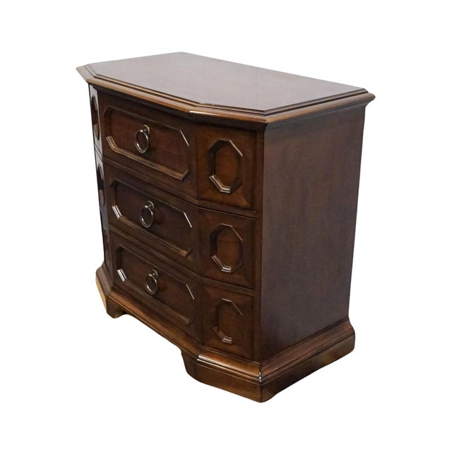 BERNHARDT FURNITURE Solid Cherry Italian Neoclassical Tuscan Style 36" Bachelor's Chest / Nightstand 327-230 32.75" High...