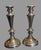 Metal Vintage Silverplate Candlesticks Pair 12.5” English Silver MFG Corp Usa Gadroon For Sale - Image 7 of 7