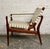 Late 20th Century Mahogany and Leather Safari Chair For Sale - Image 4 of 9