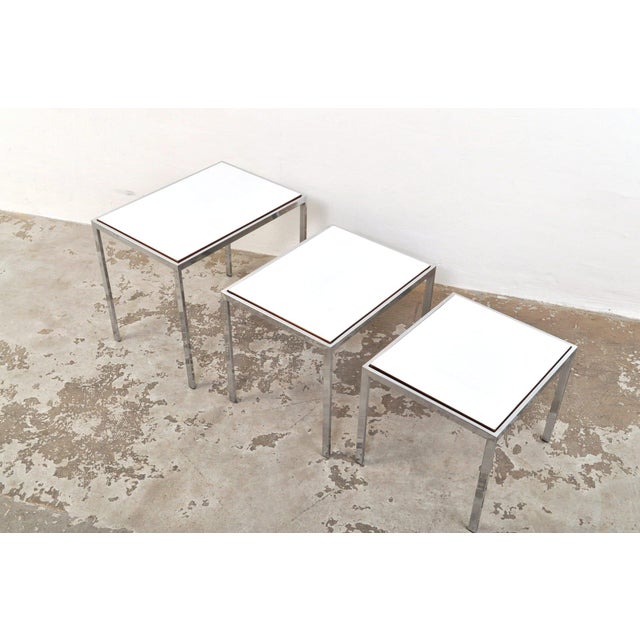 1960s Vintage Nesting Tables by Cees Braakman for Pastoe, 1960s, Set of 3 For Sale - Image 5 of 12