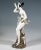 Impressive goldscheider vienna ceramic figurine of the 1920s: the young lady with artfully pinned up hair and headdress...