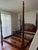 1990s Ethan Allen Carved Solid Cherry Wood Queen Size Poster Bed For Sale - Image 5 of 5