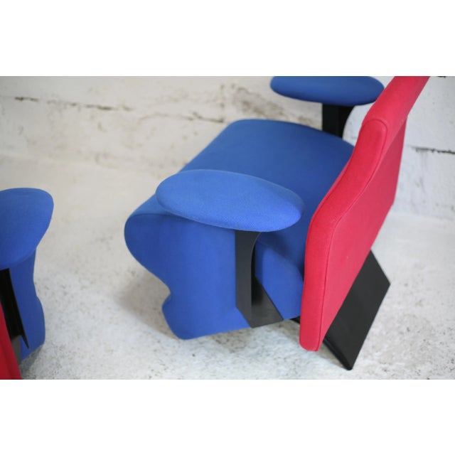 Blue Set of Gordon Russell Edition Lounge Chairs, 1995s For Sale - Image 8 of 18