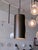 1960s Minimalist XL Large Olive and Black Prescolite Pendants Lights For Sale In Los Angeles - Image 6 of 10