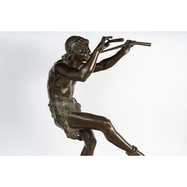 E. Piron, The Piper, 1900, Bronze For Sale - Image 5 of 9