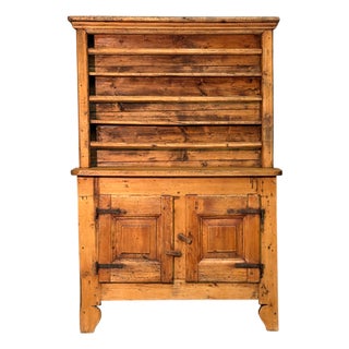 Antique Fir Plate Rack, 1800s For Sale