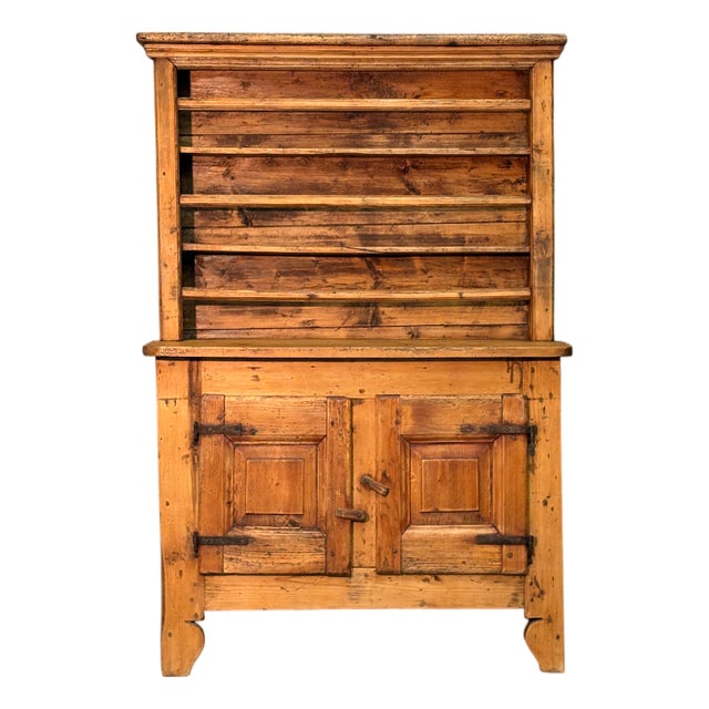 Antique Fir Plate Rack, 1800s For Sale