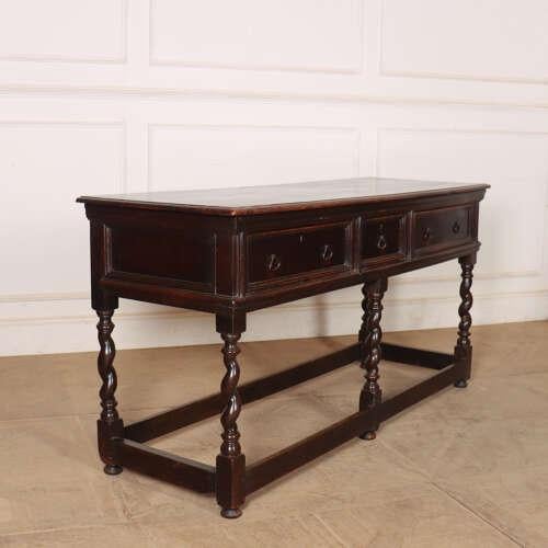 Brown Early 18th Century English Oak Dresser Base For Sale - Image 8 of 10