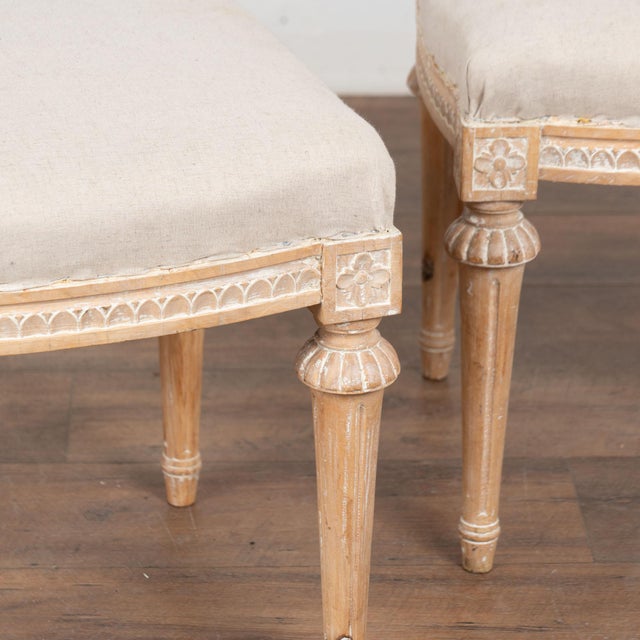 Pair, 19th Century Swedish Gustavian Tabouret Stools For Sale - Image 4 of 11