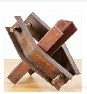 Oleg Sohanievich, Corten Steel Sculpture Oleg Sohanievich Non Conformist Avant Garde Ukrainian, 1994