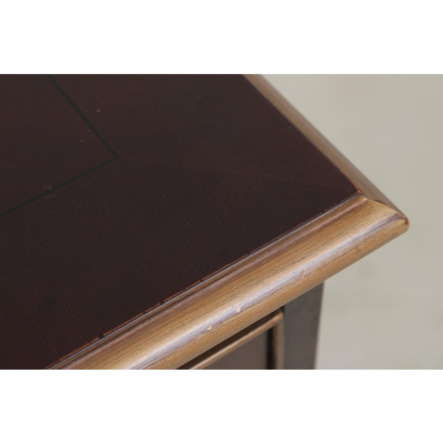 Ej Victor 2 Tier Yew Wood Silver Server Cart For Sale - Image 9 of 15