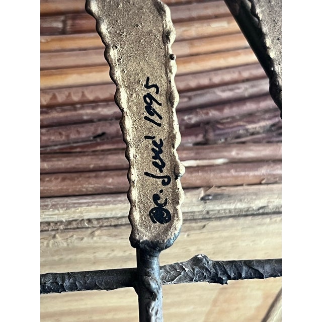 Metal Signed Curtis Jeré 1995 Three Crane Marsh Sculpture by Artisan House For Sale - Image 7 of 8