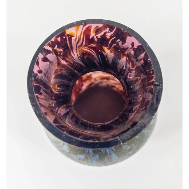 Early 20th Century Bohemian Art Nouveau Glass Vase, Kralik or Loetz For Sale In New York - Image 6 of 12