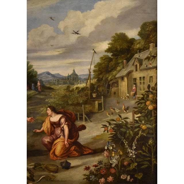 Workshop of Jan Brueghel the Younger, Noli Me Tangere, 1650, Oil on Canvas For Sale - Image 14 of 16