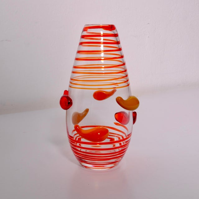 Limited Edition Ruffo 255/233 Vase in Murano Glass by Carlos Moretti, 1990s, in Very Good conditions. Designed 1990 to...
