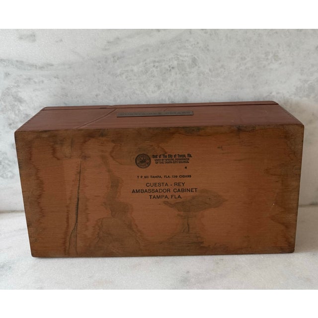 Vintage Cuesta-Rey Wooden Cigar Box For Sale - Image 10 of 12