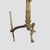 Metal Oversized Pair of Antique French Empire Brass Fireplace Chenets 19thC For Sale - Image 7 of 7