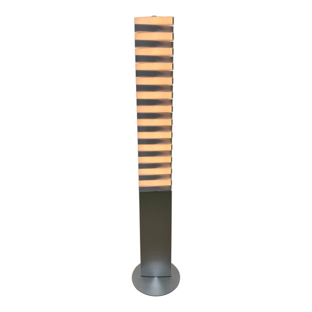 QisDesign Piano White Led Totem Floor Lamp, 2000s For Sale