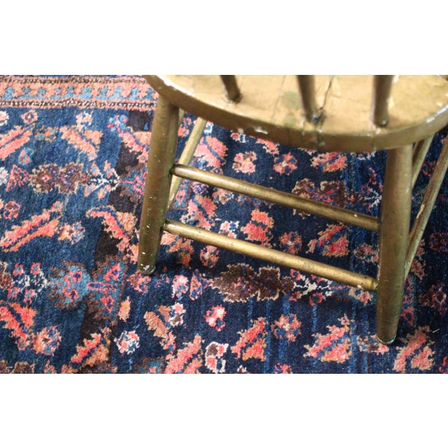 Spindle Antiqued Gold Painted Chair From the Early 1900s For Sale - Image 11 of 14