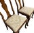 Queen Anne Early 20th Century Pair of Queen Anne Style Burl Walnut Side Chairs With Shell Carved Cabriole Legs For Sale - Image 3 of 7