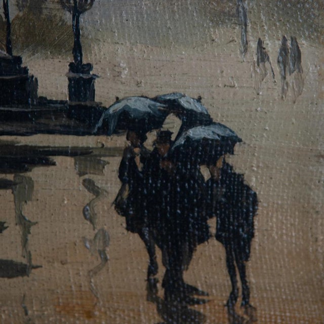 After Boris Alexeyevich Semyonov, Equestrian Monument in the Mist, 1990s, Oil on Canvas For Sale - Image 3 of 9