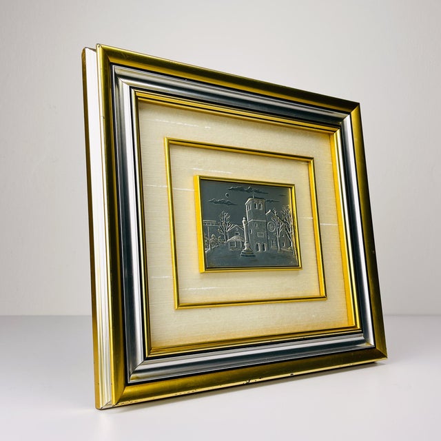 Vintage Silver Relief Picture from Alliani, Italy, 1970s For Sale - Image 4 of 12