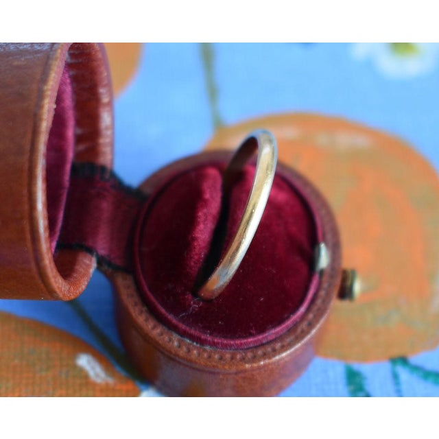 18k Yellow Gold Wedding Band, Size 10.25 For Sale - Image 6 of 6