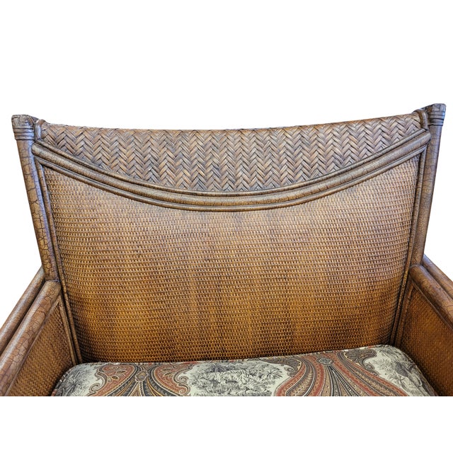 Pair of Wicker Lounge Chairs by Henry Link For Sale In West Palm - Image 6 of 12