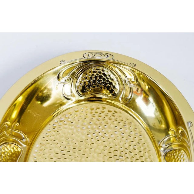 1910s Hammered Jugendstil Fruit Bowl, 1910 For Sale - Image 5 of 7