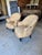 Victorian Antique French Tufted Crapaud Slipper Club Chairs With Casters - A Pair For Sale - Image 3 of 7