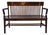 Antique Solid Dark Birch Lawyer's Bench, Newly Refinished For Sale