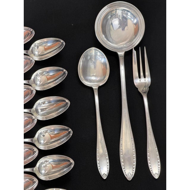 Albatros Silverplate Flatware Set from Christofle, 1930s, Set of 39 For Sale - Image 11 of 18