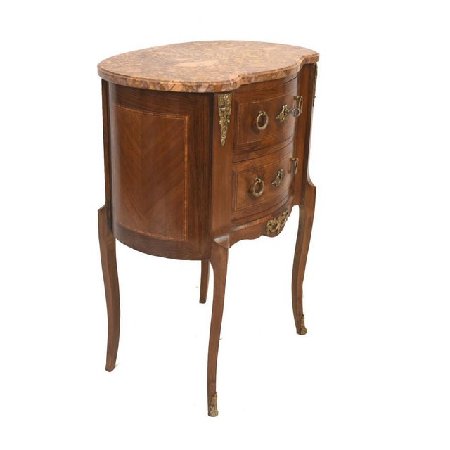 1920s Antique Empire French Bedside Chest, 1920s For Sale - Image 5 of 10