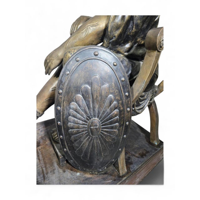 Monumental Roman Bronze Sculpture, 1950 For Sale - Image 12 of 18
