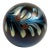 1970s Steve Correia Heart Vine Art Glass Paperweight Signed For Sale