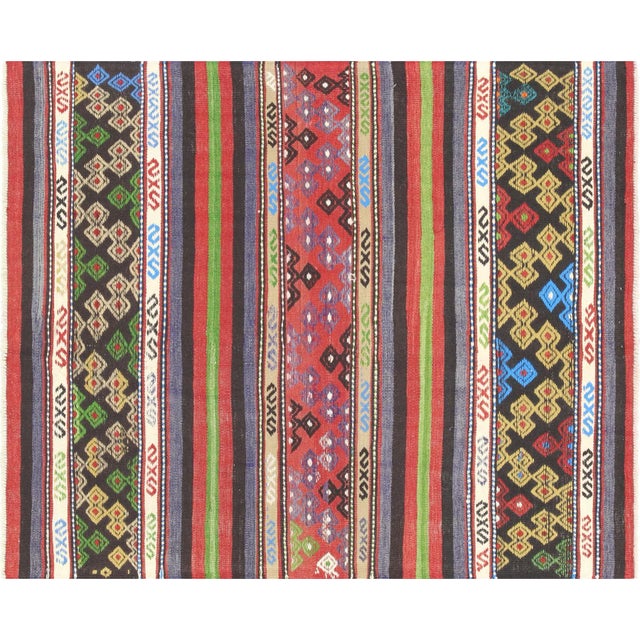 1950s Turkish Kilim Rug For Sale In Los Angeles - Image 6 of 6