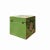 Chinese Distressed Green Lotus Flower Graphic Square Shape Box For Sale - Image 4 of 5