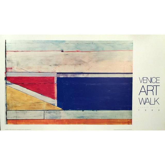 1989 Venice Art Walk Richard Diebenkorn Poster For Sale - Image 4 of 4