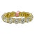 Gia Round Diamond Eternity Band Ring in 18k Yellow Gold Size 7 For Sale