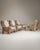 Pair of Brutalist Oak Upholstered Armchairs, Antique, France, Circa 1970 For Sale - Image 9 of 14