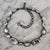 Oscar De La Renta Hematite Plated Crystal Pearl Multi-Stone Statement Necklace For Sale - Image 9 of 14