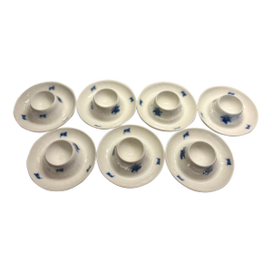 Set of 7 Rosenthal Studio-Line "Romanze" Egg Cups, Designed by Björn Wiinblad, 1960s