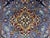 Textile Blue Afghan Sultani Natural Dye Wool Rug, Persian Heriz Medallion Design, 5′9″ × 8′ For Sale - Image 7 of 14