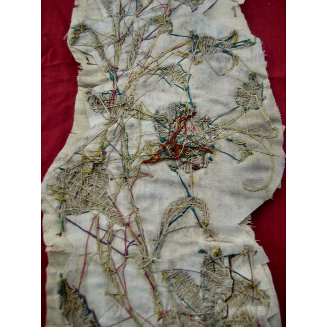 Early 19th Century Gold Embroidery Banner Fragment Branch (A) For Sale - Image 9 of 13
