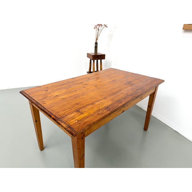 Farmhouse Table in Pine, France, 1950s For Sale - Image 14 of 18