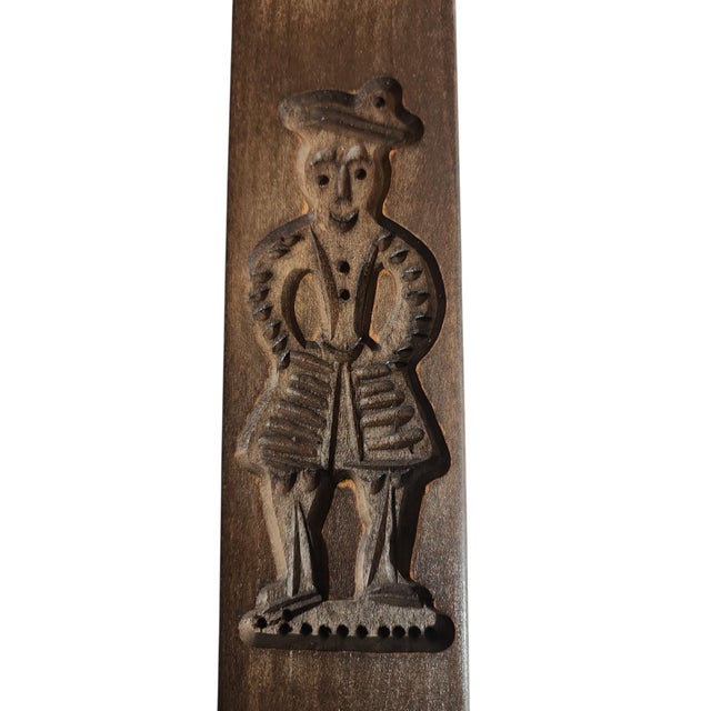 Farmhouse 19th Century Carved Wood Dutch Speculaas Cookie Molds - A Pair For Sale - Image 3 of 4